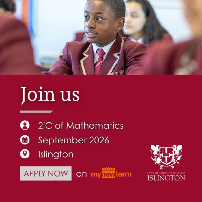 Join us! 2iC of Mathematics
